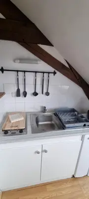 Cuisine ou kitchenette dans l'établissement L'appart K-torze- RARE ! 14 couchages en centre ville du Mans