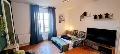 Télévision ou salle de divertissement dans l'établissement L'appart K-torze- RARE ! 14 couchages en centre ville du Mans