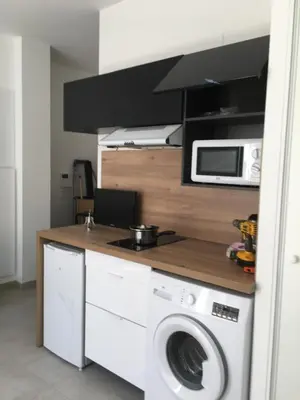 Cuisine ou kitchenette dans l'établissement Appartement calme,lumineux ,hyper centre TOURS