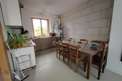 Cuisine ou kitchenette dans l'établissement Bel Air Frais proche Beauval & châteaux de la Loire