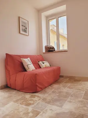 Coin salon dans l'établissement Chambres d'hôtes de La Vallée