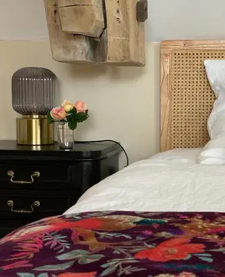 Un ou plusieurs lits dans un hébergement de l'établissement La Grenouillère - Chambre d'hôtes de charme