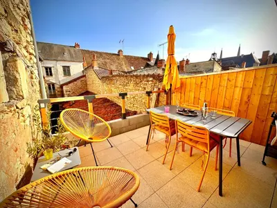 Balcon ou terrasse dans l'établissement Le Petit Cardinal
