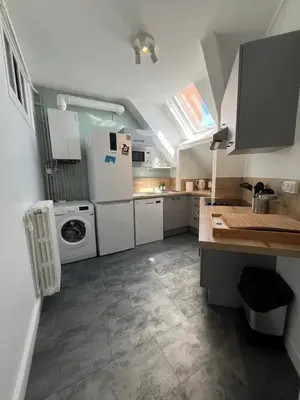 Cuisine ou kitchenette dans l'établissement Le Wilson - Vue Imprenable sur la Loire et le château de Blois