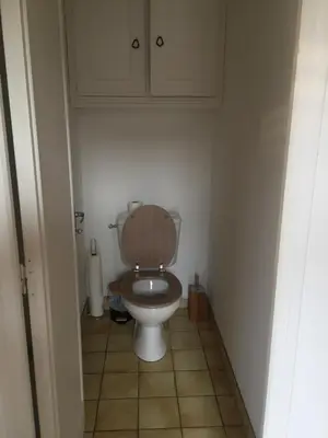 Salle de bains dans l'établissement Maison au carrefour des terroirs