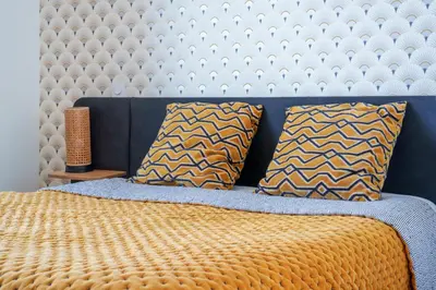 Un ou plusieurs lits dans un hébergement de l'établissement Hyper centre vue bords Loire #confort #luxe