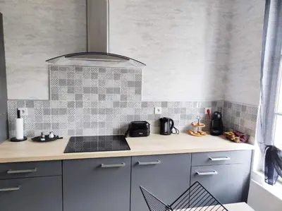 Cuisine ou kitchenette dans l'établissement Zoologîte