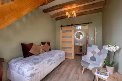 Un ou plusieurs lits dans un hébergement de l'établissement Gîte de la Besnardière