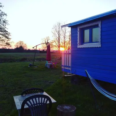 Lever ou coucher de soleil vu de the country house ou à proximité
