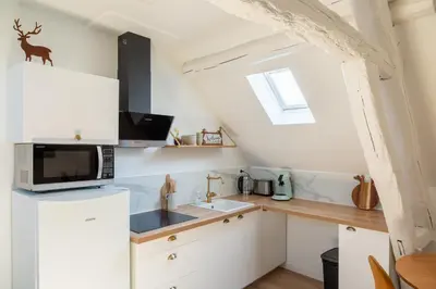 Cuisine ou kitchenette dans l'établissement Cosy Chambord à 10 minutes du château