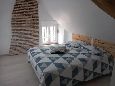 Un ou plusieurs lits dans un hébergement de l'établissement L'OASIS - Maison rénovée à 10 min de Beauval
