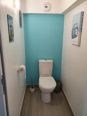 Salle de bains dans l'établissement Rochecorbon Le Gite des Clouet 