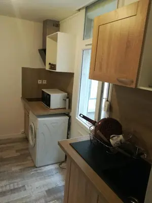 Cuisine ou kitchenette dans l'établissement Alsace N°1