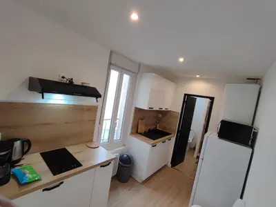 Cuisine ou kitchenette dans l'établissement Alsace N°2
