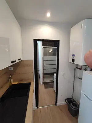 Cuisine ou kitchenette dans l'établissement Alsace N°3