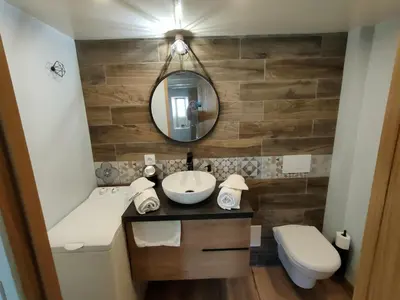 Salle de bains dans l'établissement Studio Centre Ville Chinon