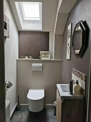 Salle de bains dans l'établissement Chambres d'hôtes L'Escale Charmante