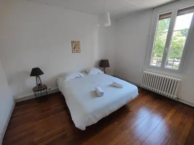 Un ou plusieurs lits dans un hébergement de l'établissement Maison Val de Cher