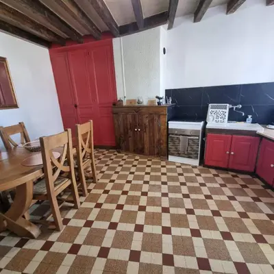 Cuisine ou kitchenette dans l'établissement A la 4L