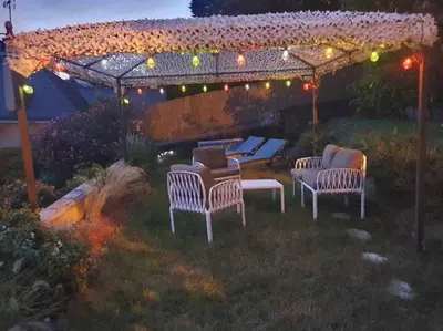 Jardin de l'établissement Chambre de Charme dans maison d'hote 