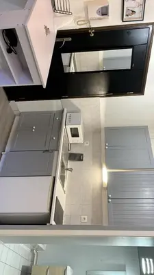 Cuisine ou kitchenette dans l'établissement Plénitude terrasse