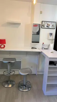 Cuisine ou kitchenette dans l'établissement Plénitude terrasse
