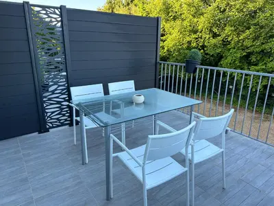 Balcon ou terrasse dans l'établissement Le charme de la Touraine