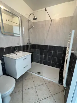 Salle de bains dans l'établissement Le charme de la Touraine