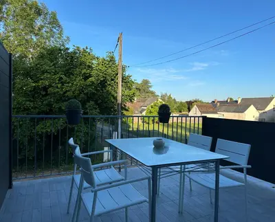 Balcon ou terrasse dans l'établissement Le charme de la Touraine