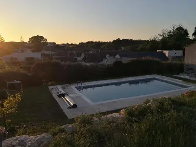 Piscine de l'établissement Le Pressoir-Gîte 2-4 personnes ou située à proximité