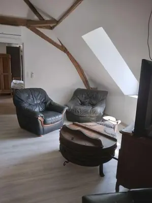 Coin salon dans l'établissement Le Manoir à proximité de Tours