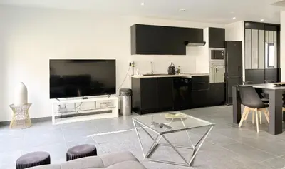 Cuisine ou kitchenette dans l'établissement Residence Belfort