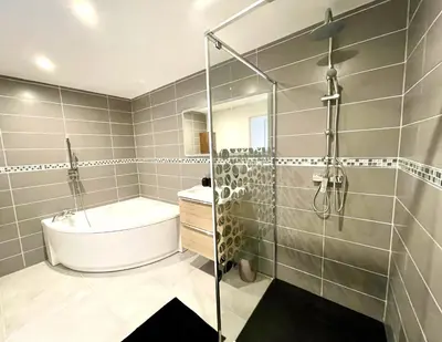 Salle de bains dans l'établissement Residence Belfort