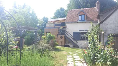 Jardin de l'établissement Gîte de la Poterie Fenêtre sur Loire