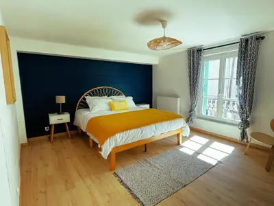 Un ou plusieurs lits dans un hébergement de l'établissement Amboise - L'écrin de Léonard