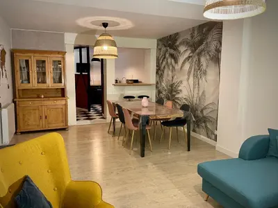 Coin salon dans l'établissement Amboise - L'écrin de Léonard