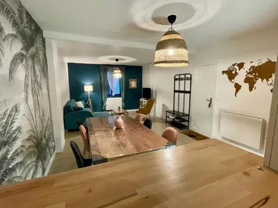 Coin salon dans l'établissement Amboise - L'écrin de Léonard