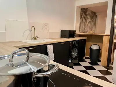 Cuisine ou kitchenette dans l'établissement Amboise - L'écrin de Léonard