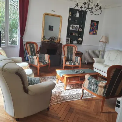 Coin salon dans l'établissement VILLA DE SOUZA