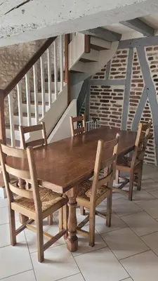 Coin salon dans l'établissement Votre maison en Touraine