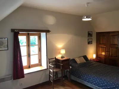 Un ou plusieurs lits dans un hébergement de l'établissement Le Dorelot du lièvre, maison de caractère