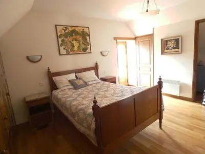 Un ou plusieurs lits dans un hébergement de l'établissement Le Dorelot du lièvre, maison de caractère
