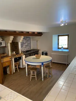 Cuisine ou kitchenette dans l'établissement Moulin d'Ignières