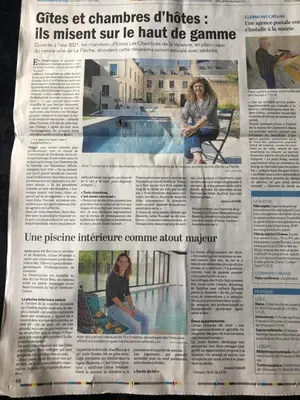 Plan de l'établissement Logement @ 10 personnes avec piscine intérieure 31 degrés zoo de la FLECHE 24 h du Mans