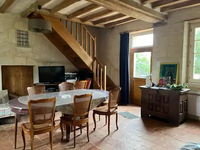 Télévision ou salle de divertissement dans l'établissement Chambres d’hôtes en campagne