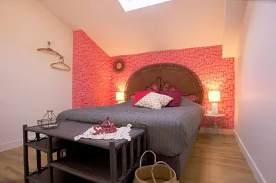 Un ou plusieurs lits dans un hébergement de l'établissement Les beaux châteaux