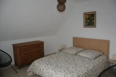 Un ou plusieurs lits dans un hébergement de l'établissement Appartement Leonard de Vinci