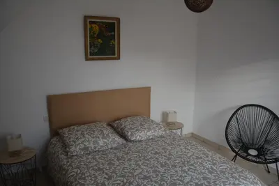 Un ou plusieurs lits dans un hébergement de l'établissement Appartement Leonard de Vinci