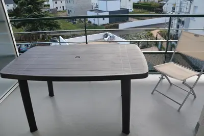 Balcon ou terrasse dans l'établissement Appartement Leonard de Vinci