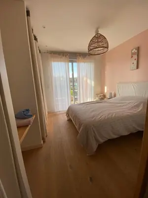 Un ou plusieurs lits dans un hébergement de l'établissement Maison idéale circuit-7 pers-proximité hyper centre, transports et tranquillité